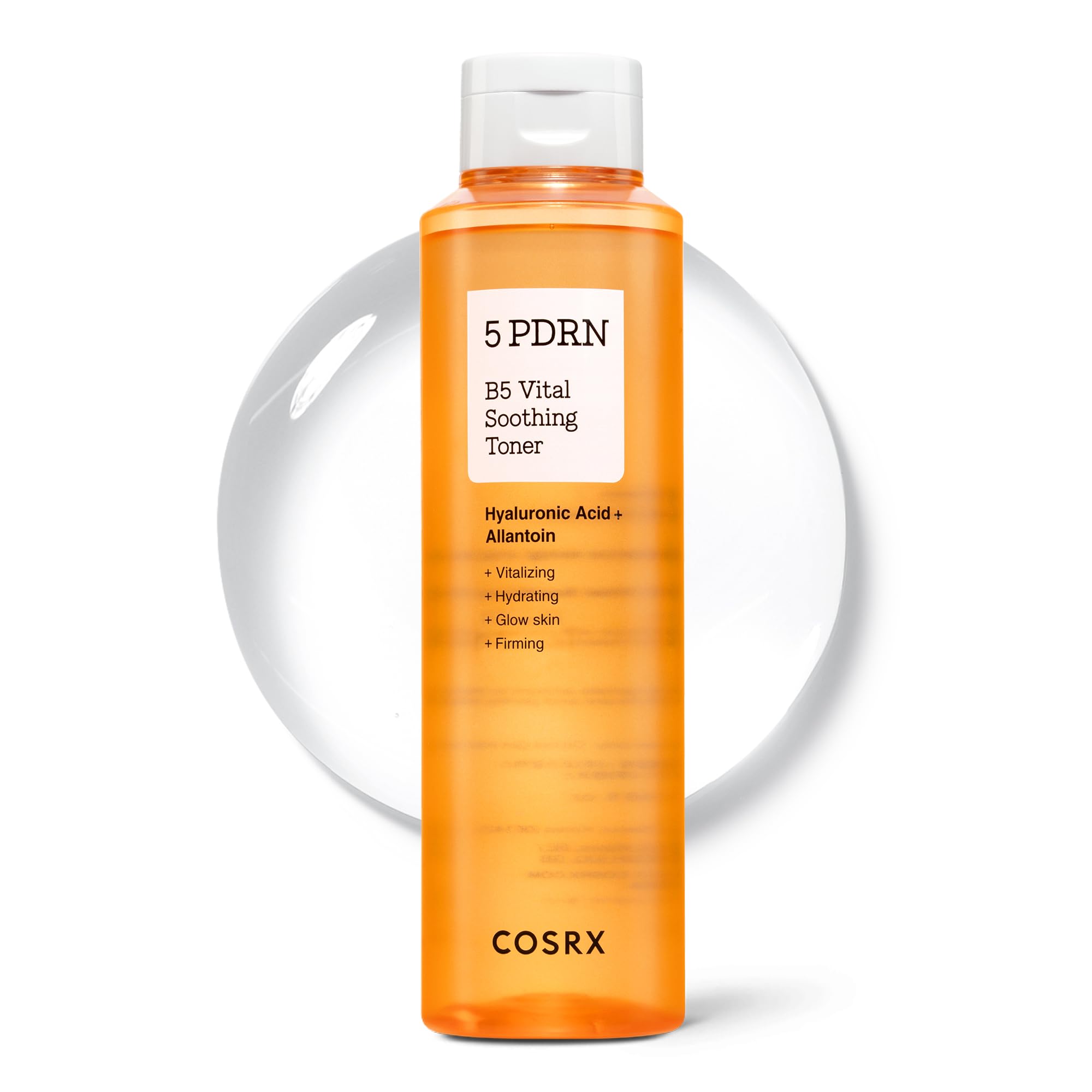 COSRX 5PDRN B5 Toner bottle front for daily soothing hydration.
