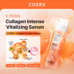 COSRX 5 PDRN serum droplet on fingertip for rapid absorption