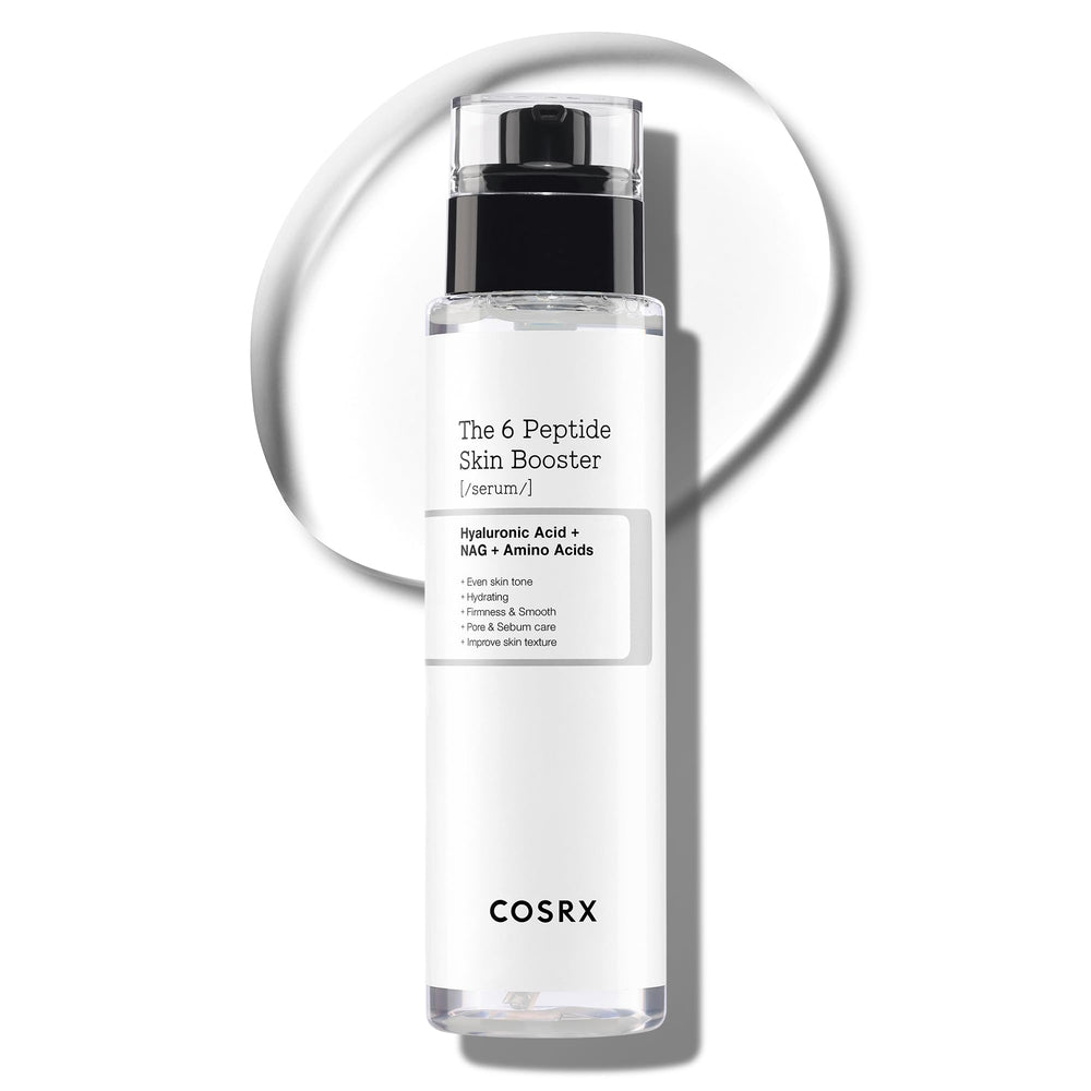 COSRX 6X Peptide Collagen Booster Serum bottle closeup for radiant skin