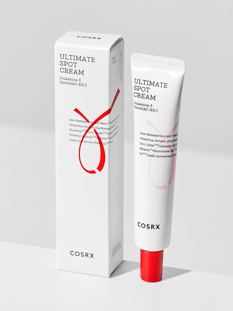 COSRX AC Collection Ultimate Spot Cream being applied on skin for spot treatment.