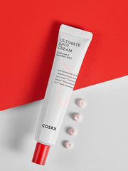 COSRX AC Collection Ultimate Spot Cream closeup on a blemish showing drying action.