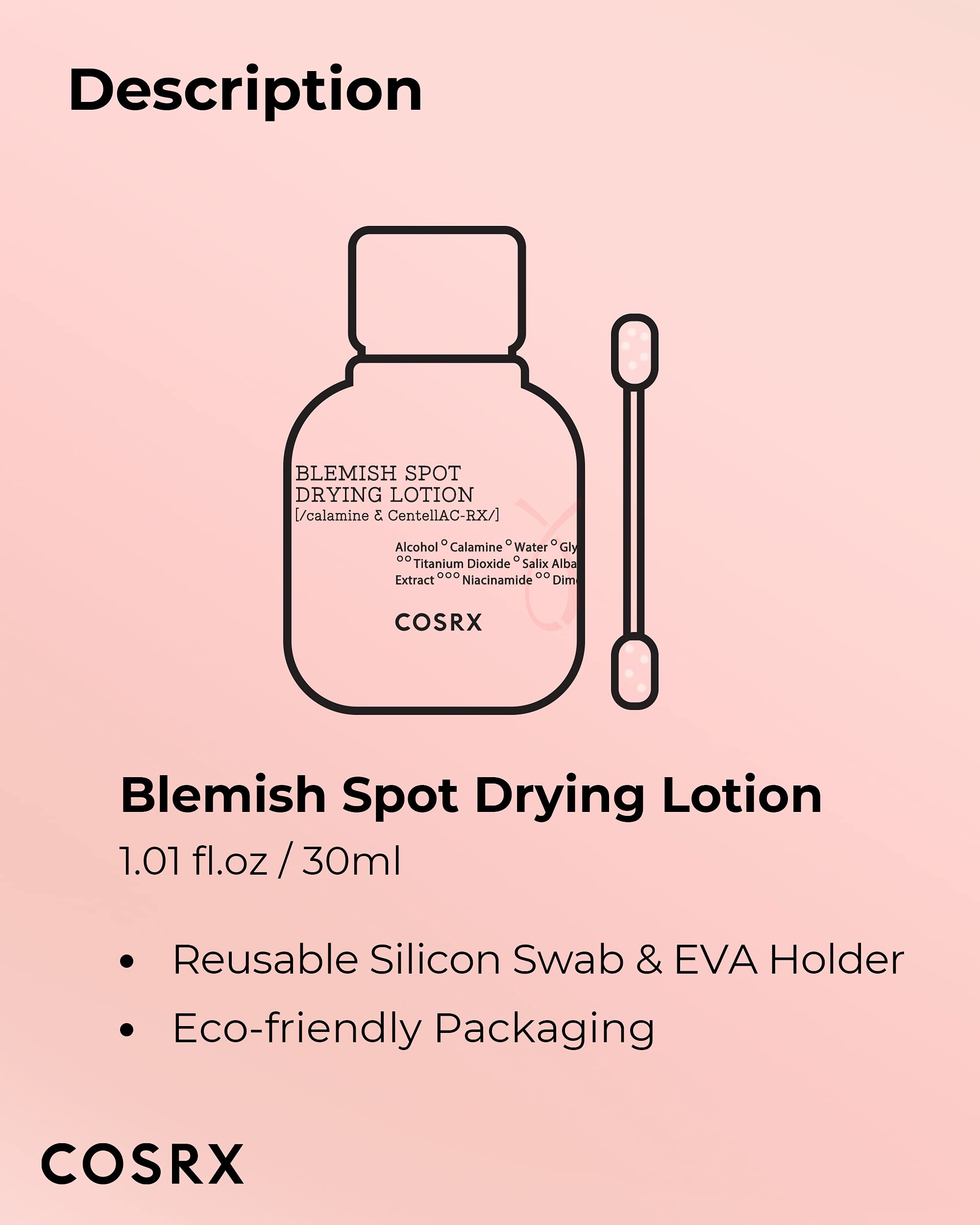 Direct spot application area demonstrates targeted treatment on a blemish.