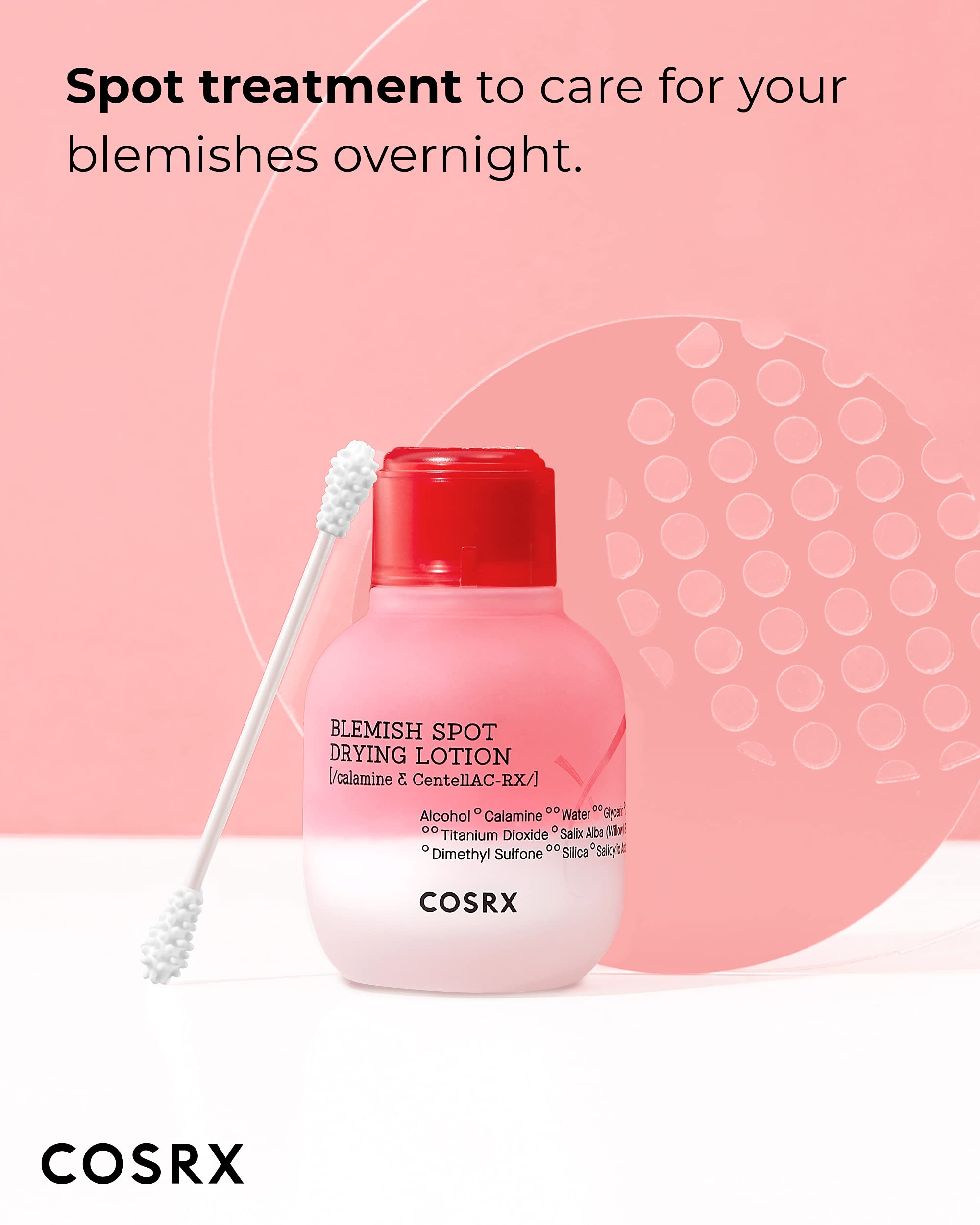Creamy swirl texture suggests a lightweight formula ideal for surface and deeper breakouts.