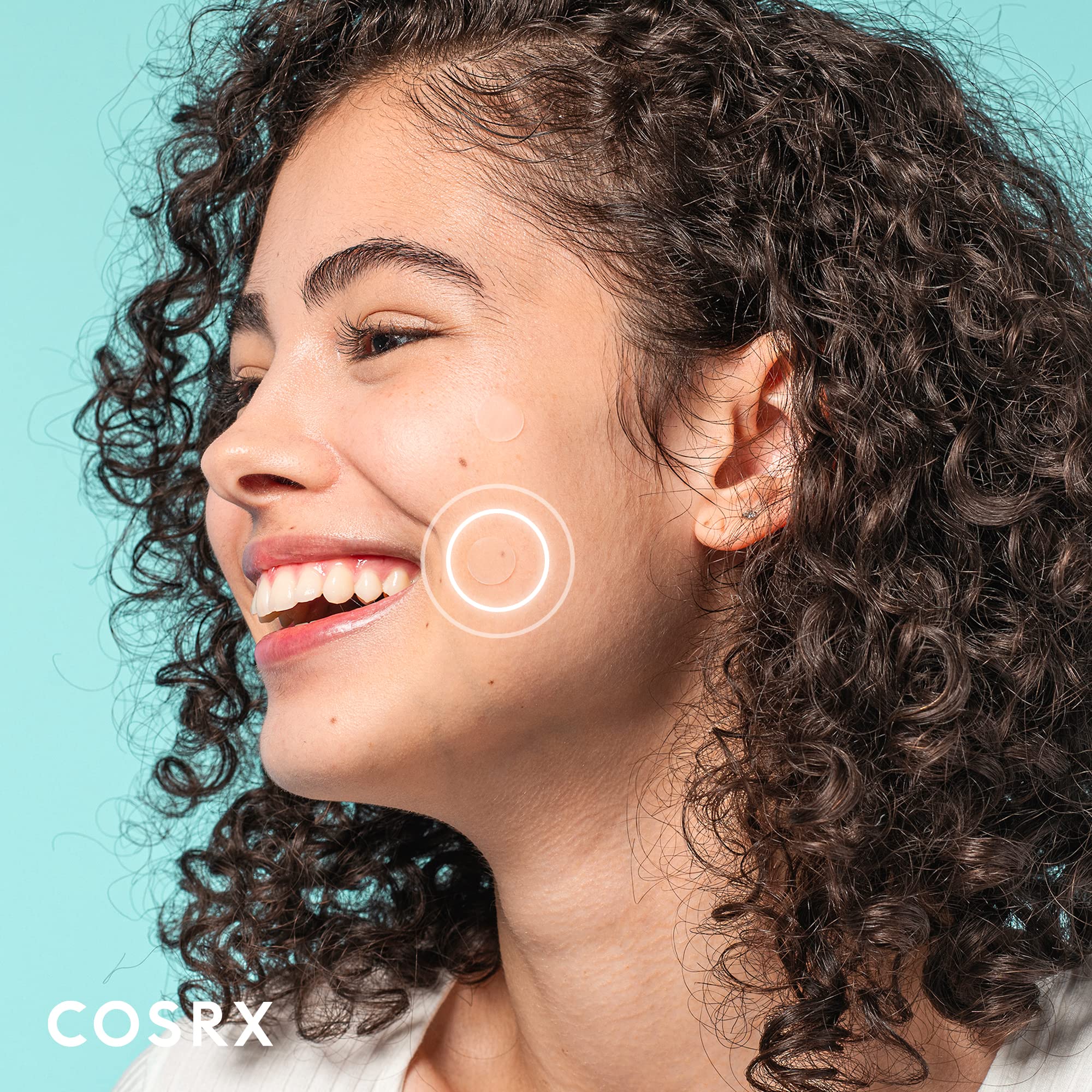 COSRX 24-patch pack in S, M, L covers multiple pimples.