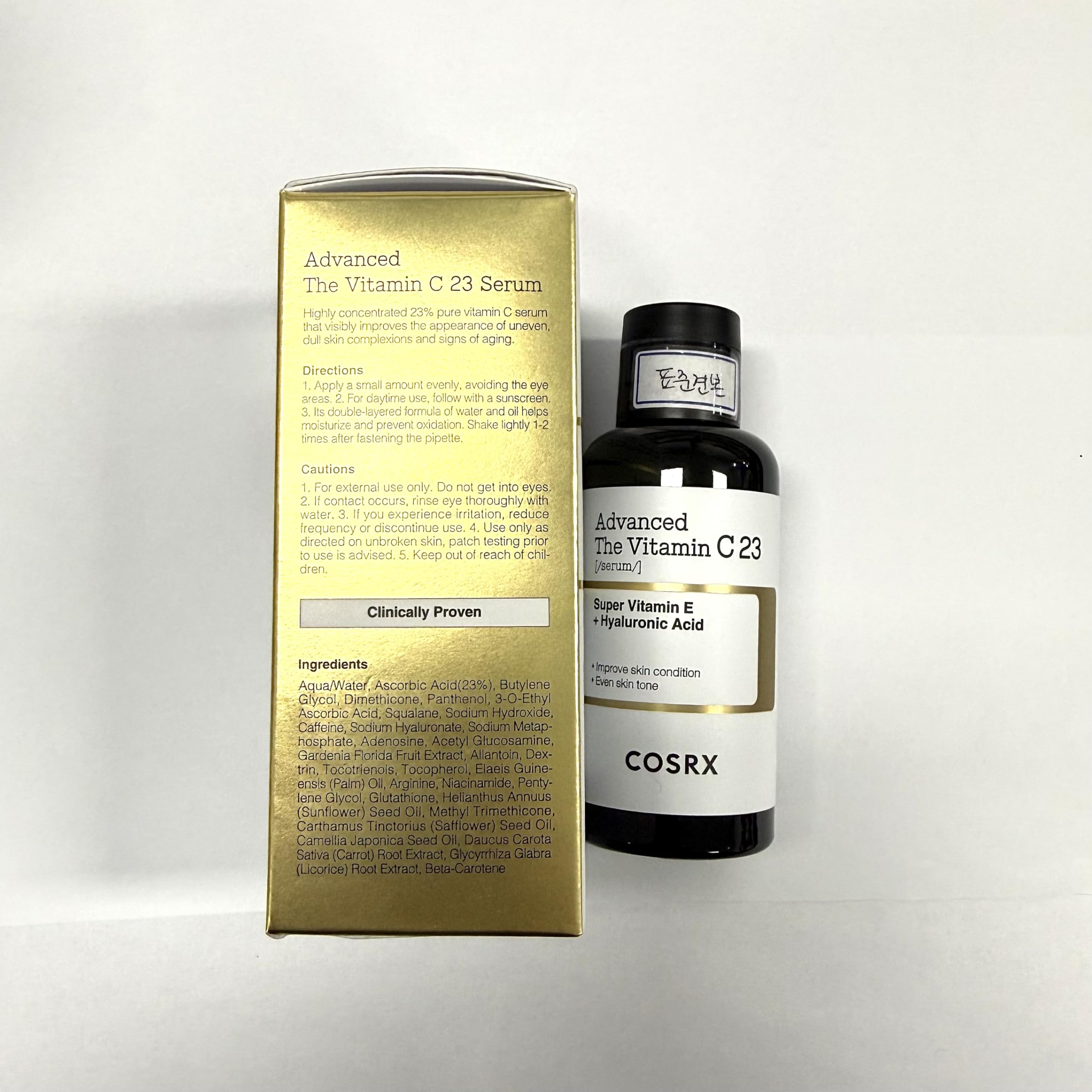 COSRX Advanced Pure Vitamin C 23% serum used in daytime routine with SPF