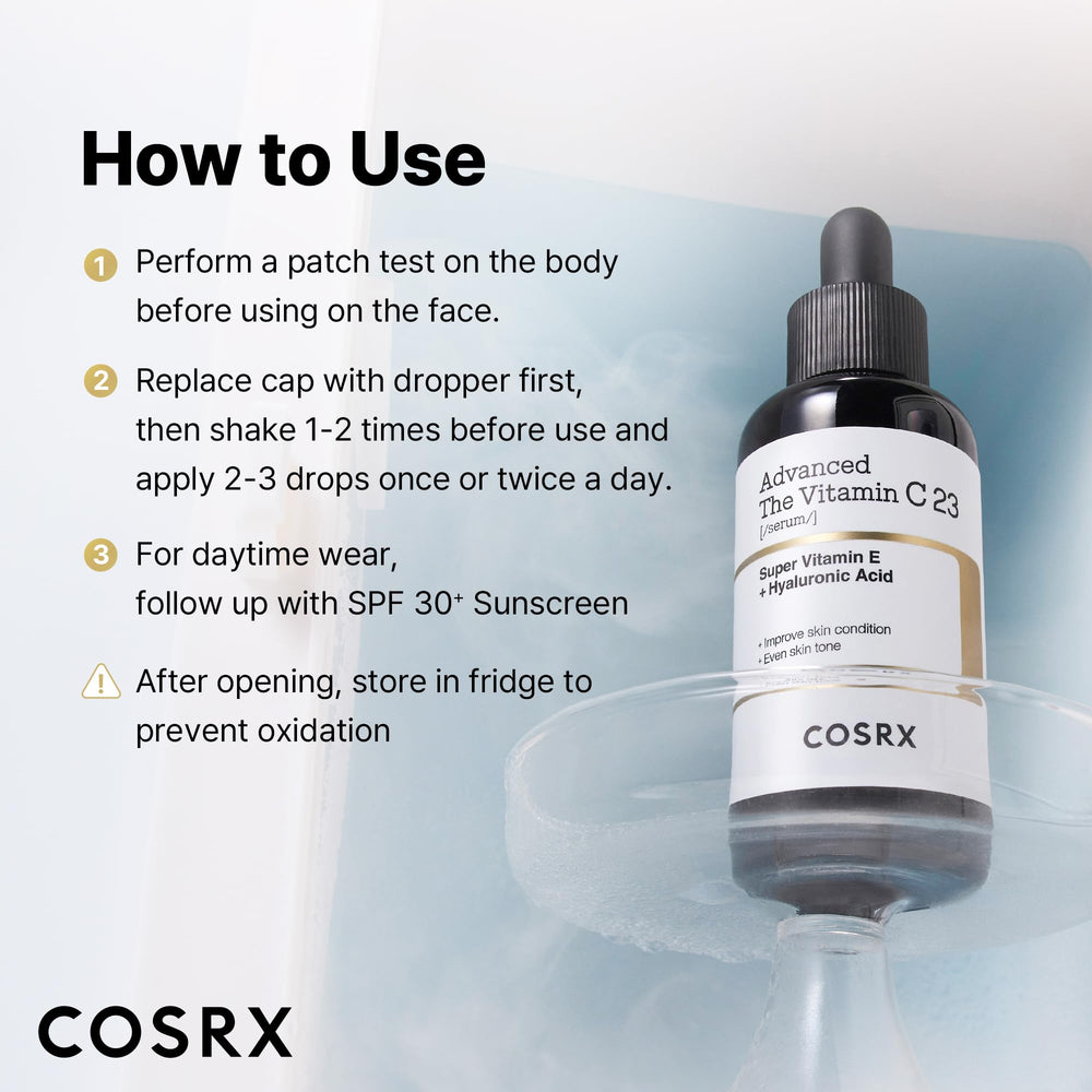 COSRX Advanced Pure Vitamin C 23% serum fridge storage reminder