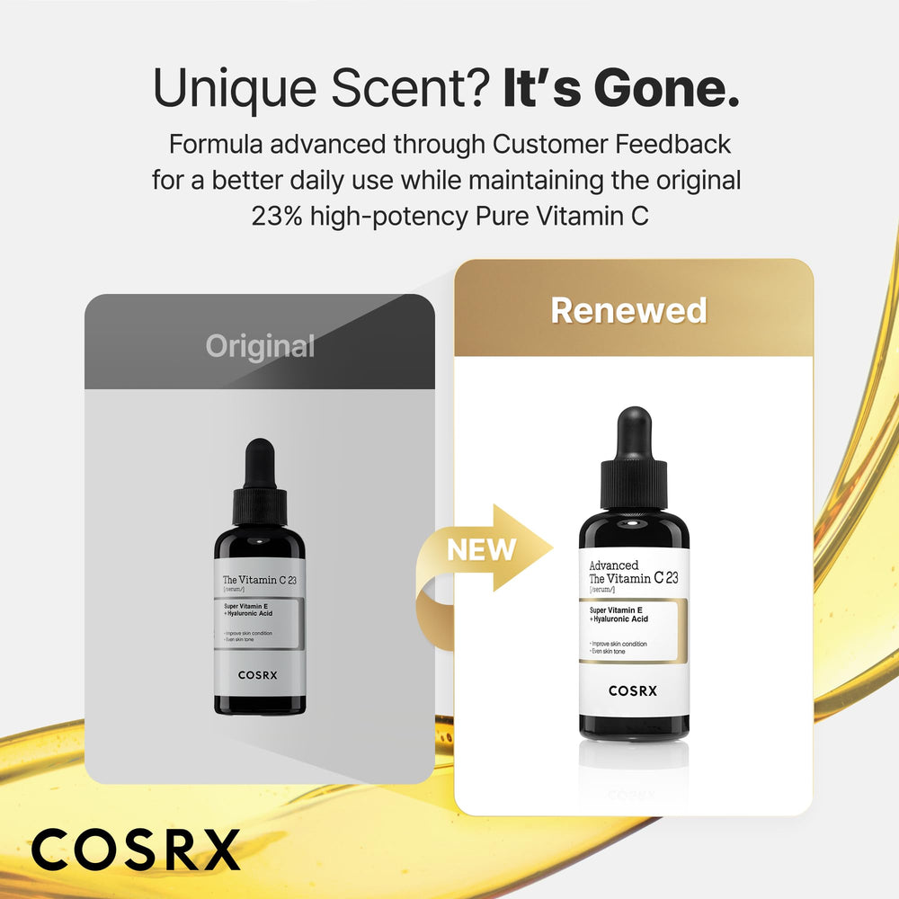 COSRX Advanced Pure Vitamin C 23% serum texture close-up with smooth finish