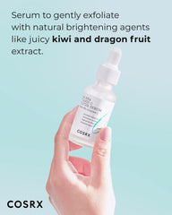 COSRX serum dropper delivering gentle exfoliation and vitamin C boost