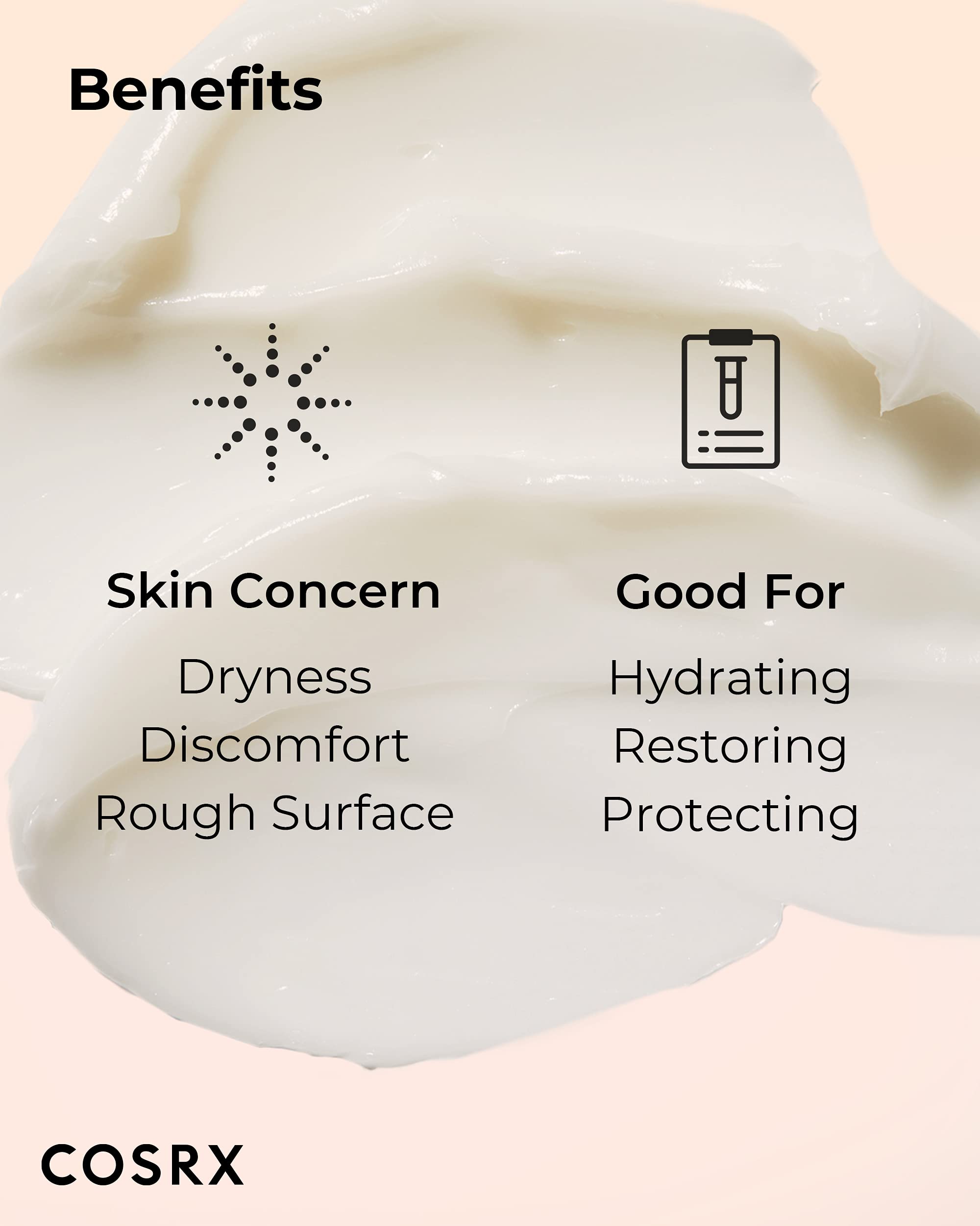 Ceramide 3 supports moisture retention in COSRX Balancium Cream for barrier health.