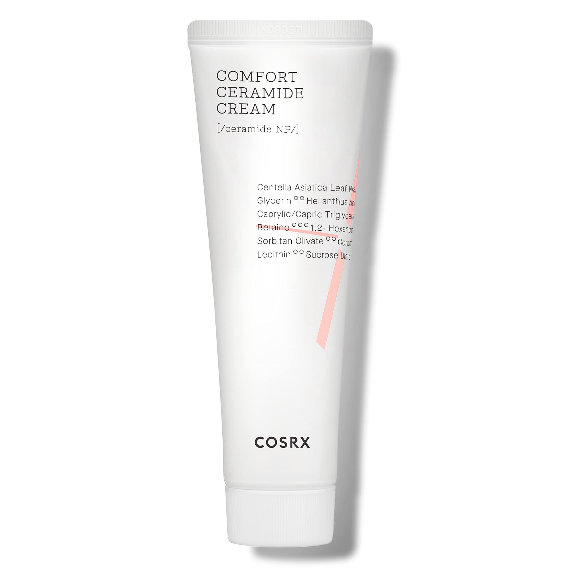 COSRX Balancium Comfort Ceramide Cream bottle with pump for easy hydration application.