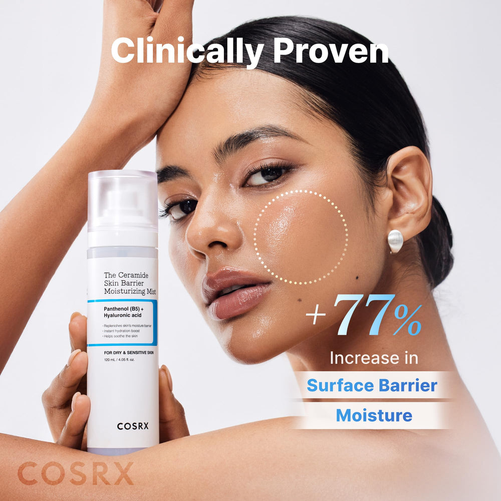 COSRX Barrier Cream Face Mist packaging box with clean, minimal design.