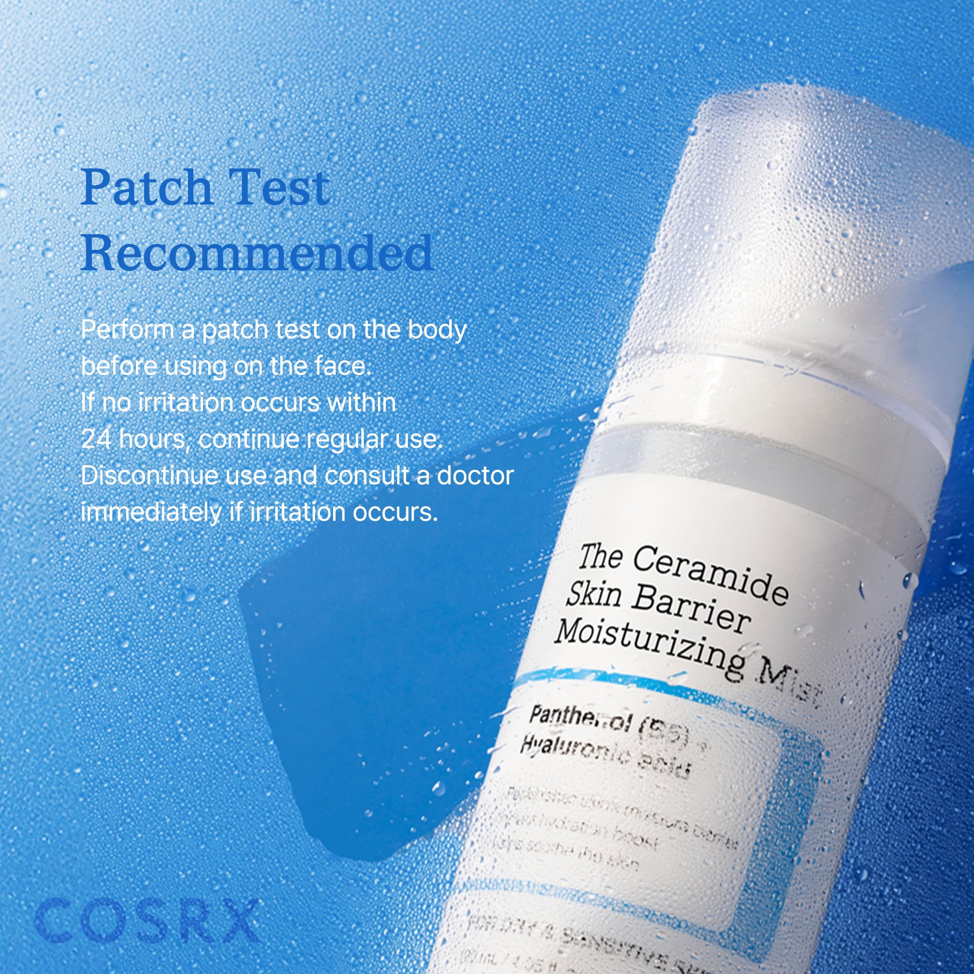 COSRX Barrier Cream Face Mist travel-size bottle for easy packing.