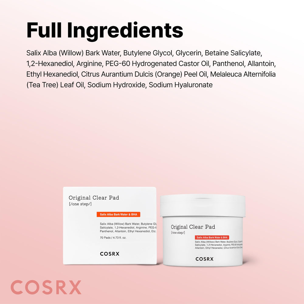 COSRX BHA Toner Pads close-up texture showing pad surface