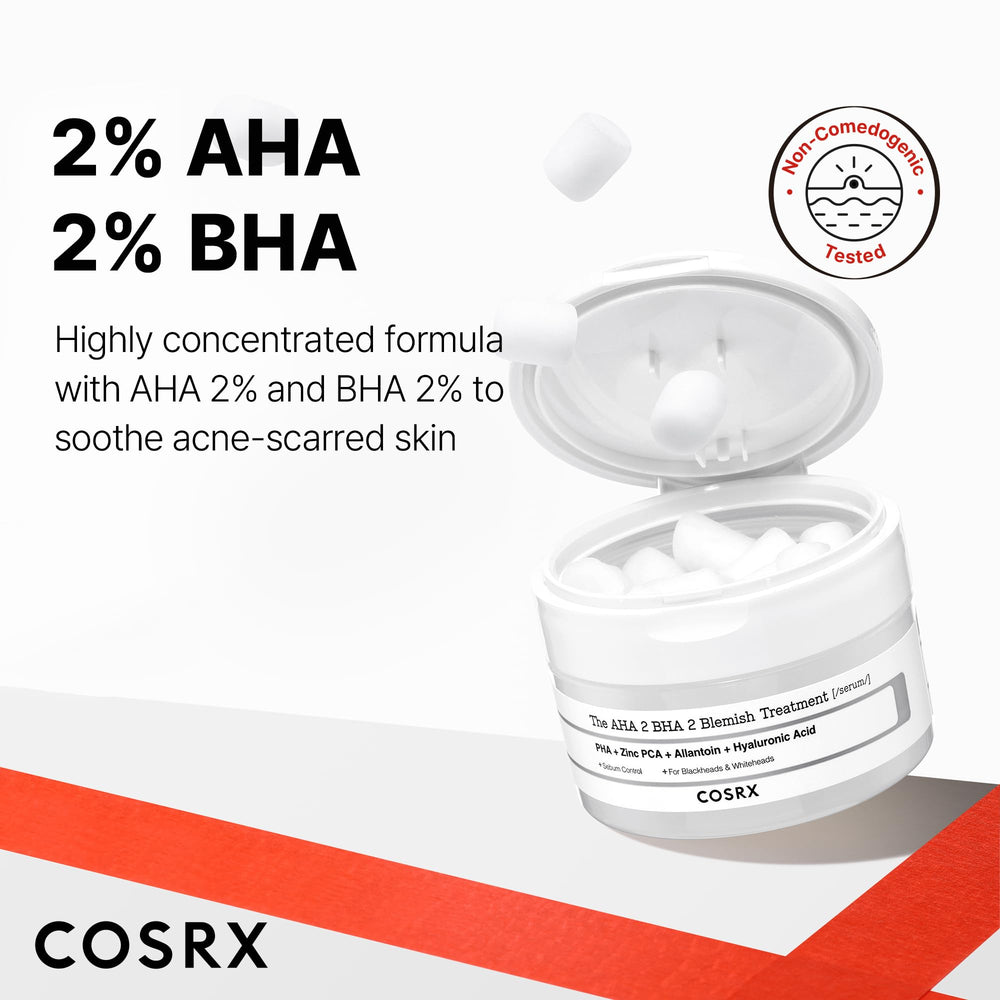 COSRX bottle label highlighting paraben-free and phthalate-free claims