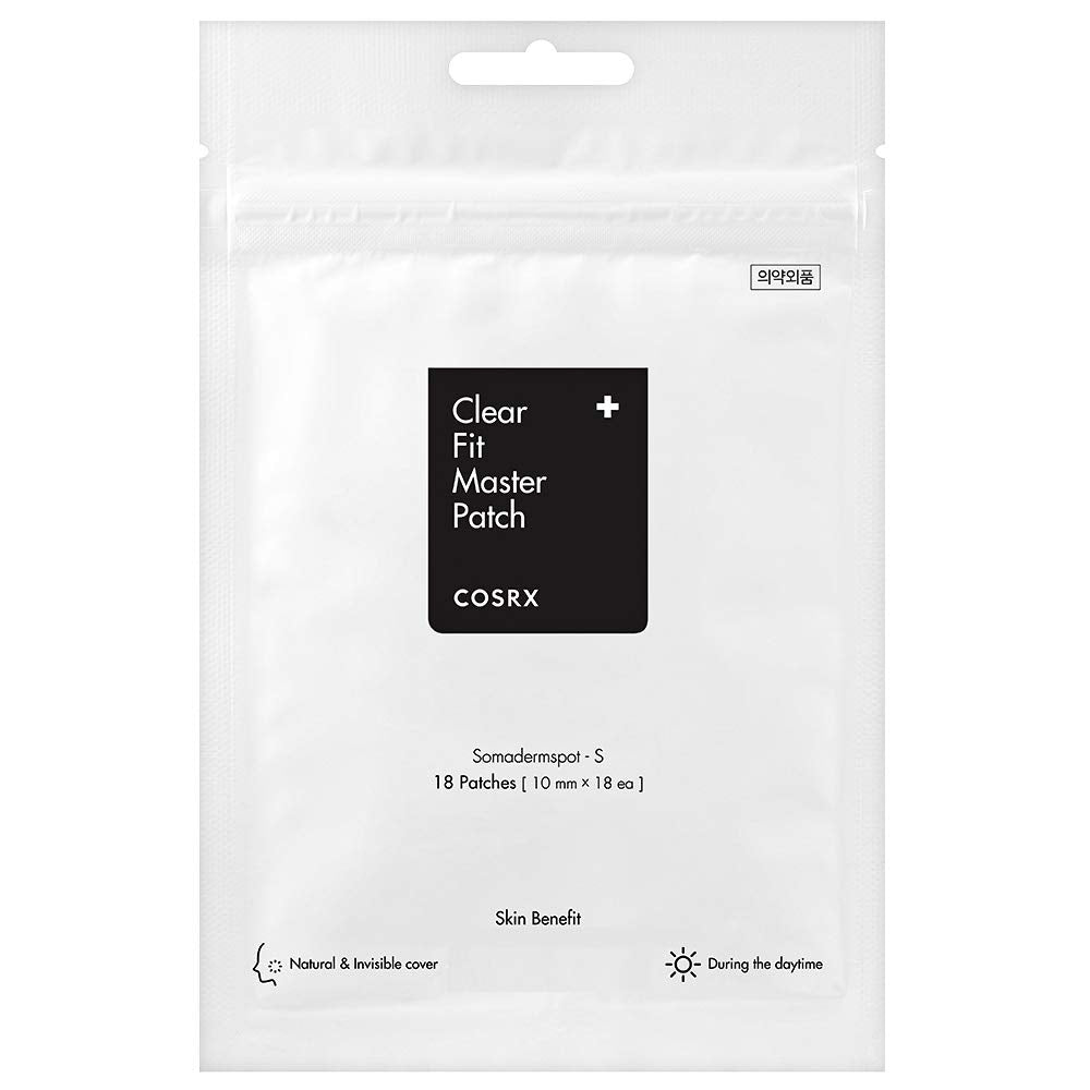 COSRX Clear Fit Master Patch on skin, discreet for daytime use.