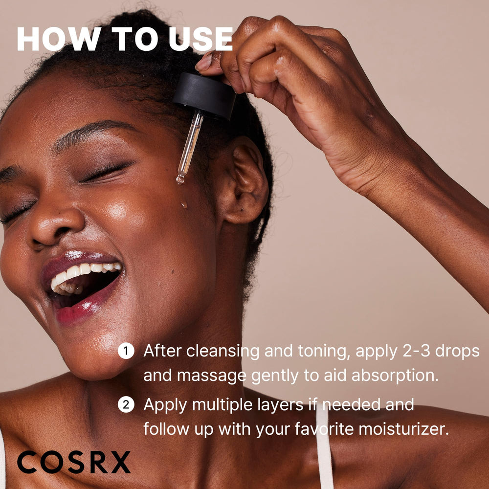 COSRX discoloration swatches show potential lightening effects.