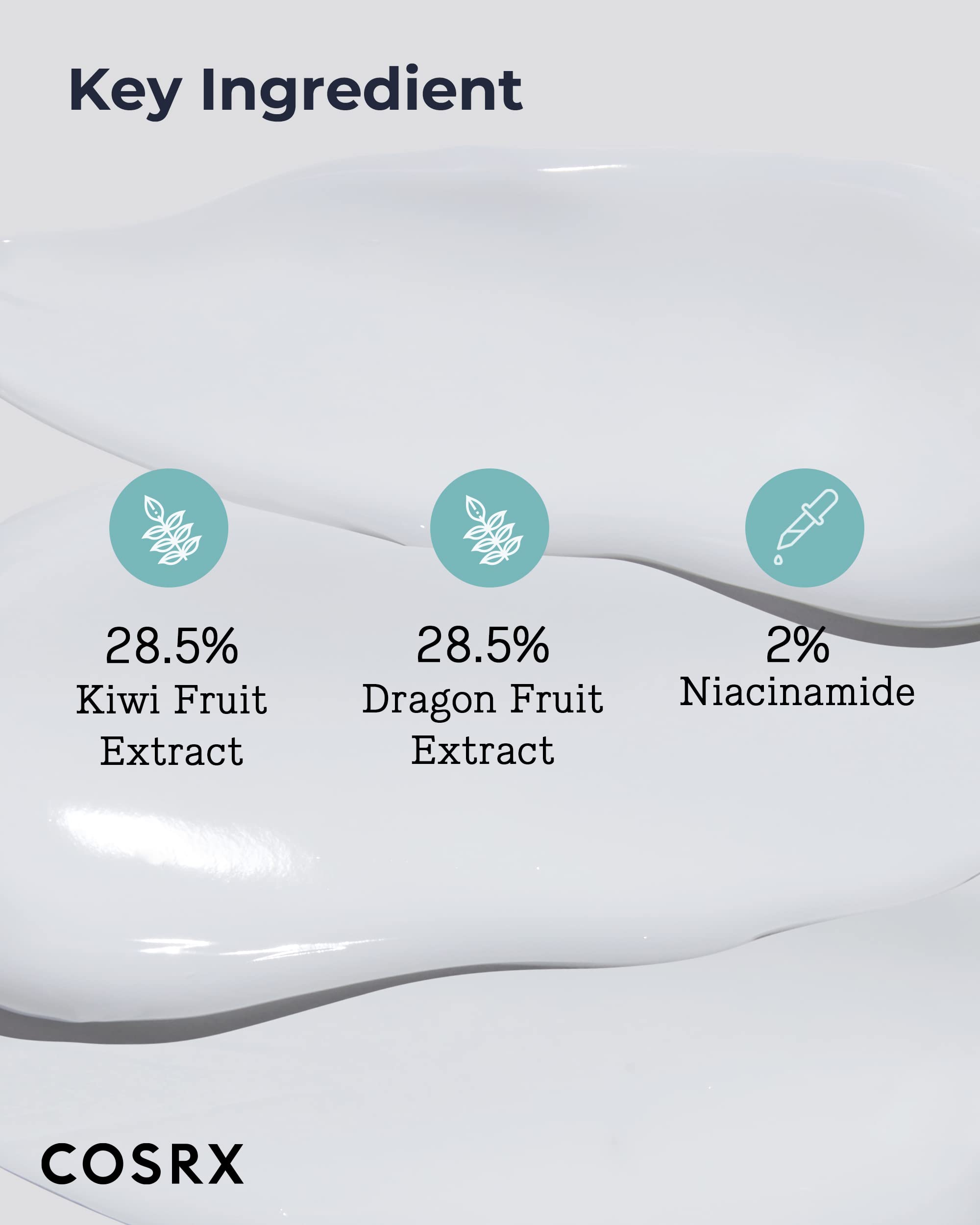 Dragon fruit extract ingredient detail in CosRX formula.