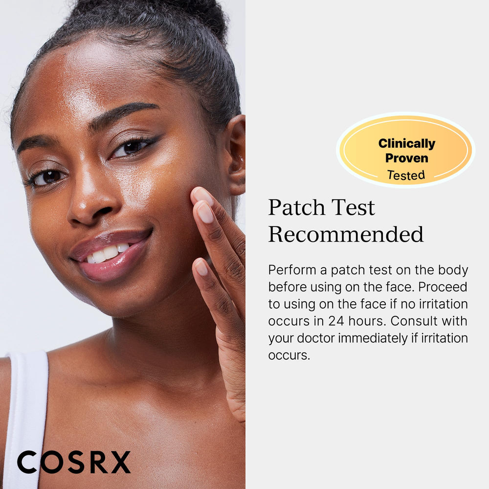 COSRX Face mask on the face during application for a cooling skincare ritual