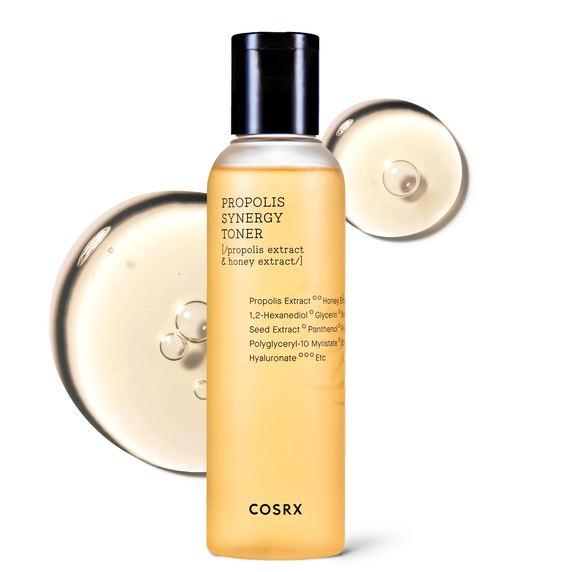 COSRX Full Fit Propolis Synergy Toner bottle provides daily hydration.