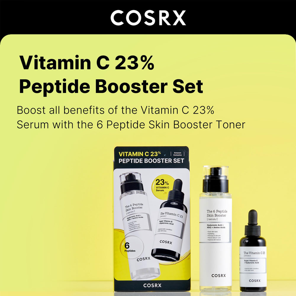 COSRX gift-set box packaging with product trio for skincare routine and gifting