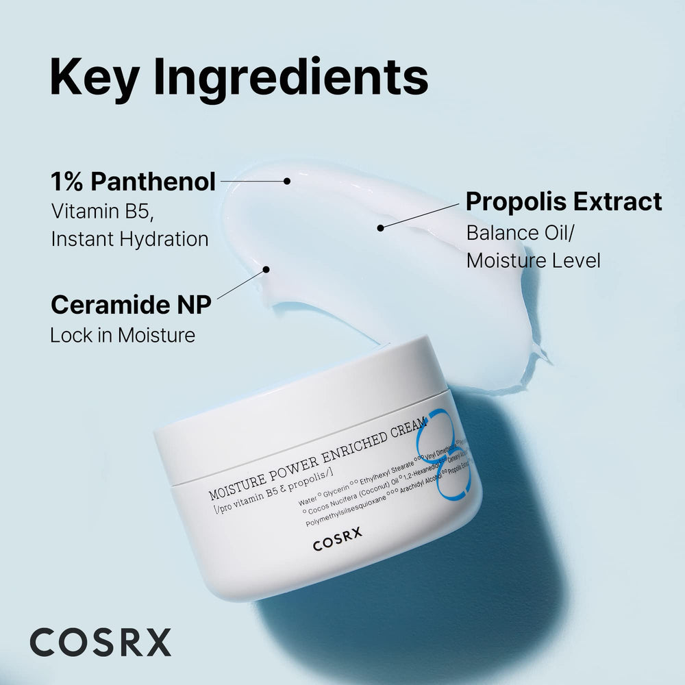 COSRX Hyaluronic Acid Moisturizer with D-panthenol, propolis and ceramide for balanced moisture