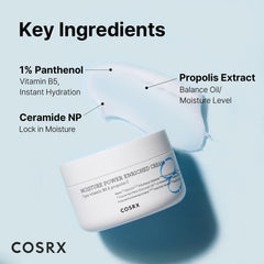 COSRX Hyaluronic Acid Moisturizer with D-panthenol, propolis and ceramide for balanced moisture