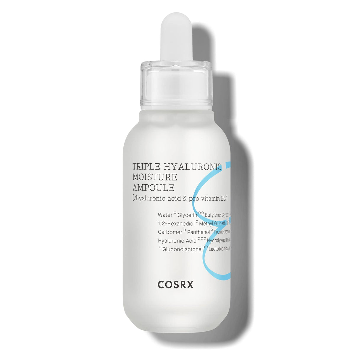 COSRX Hydrium bottle with ampoule for moisture boost on dry skin