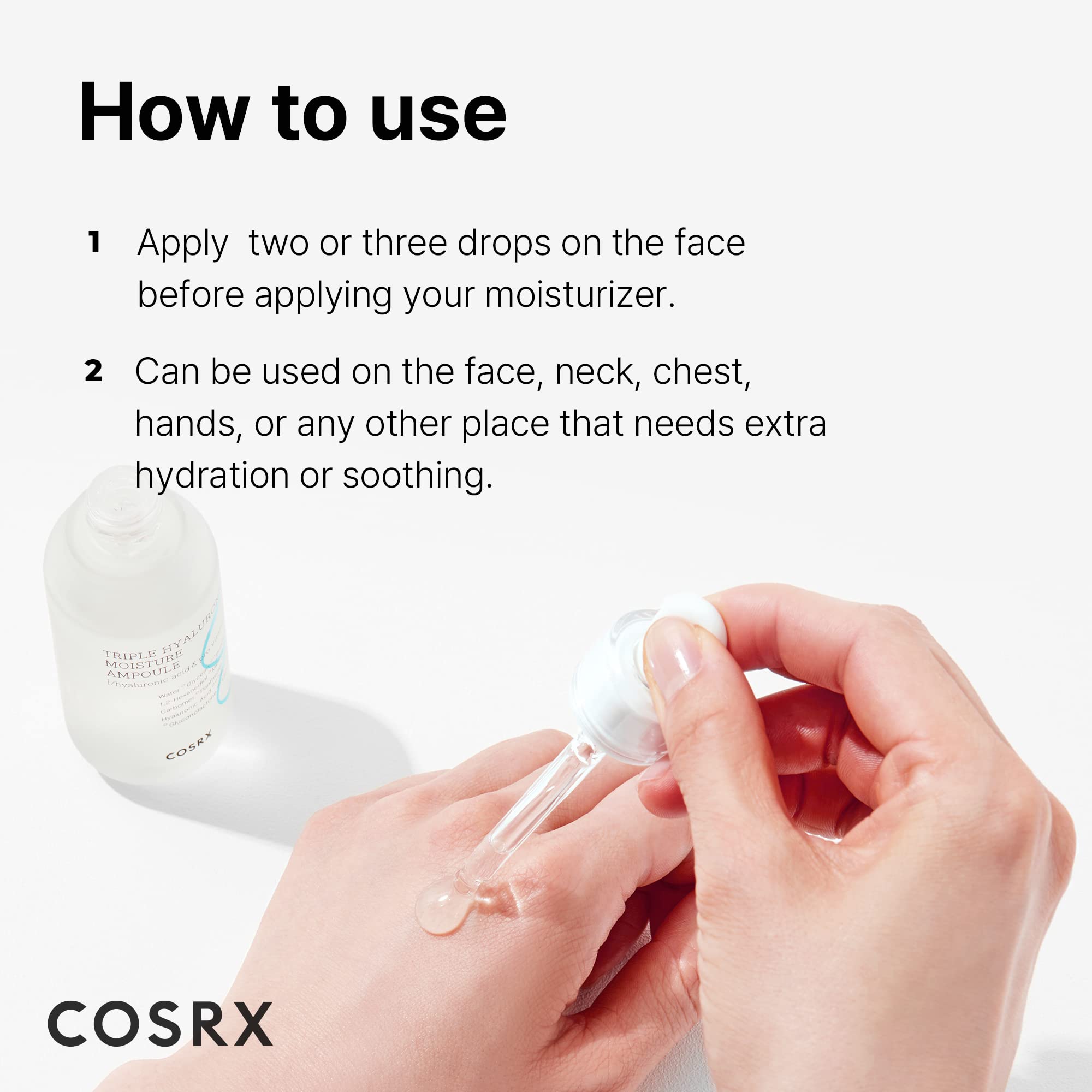 COSRX Hydrium packaging emphasizing cruelty-free and paraben-free formula