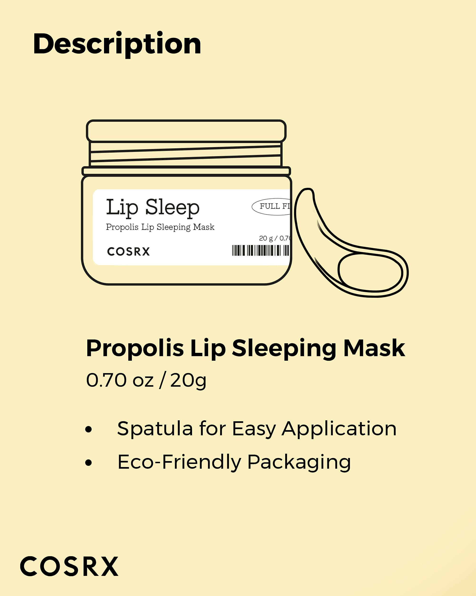 COSRX hypoallergenic dermatologist tested lip care for sensitive lips.