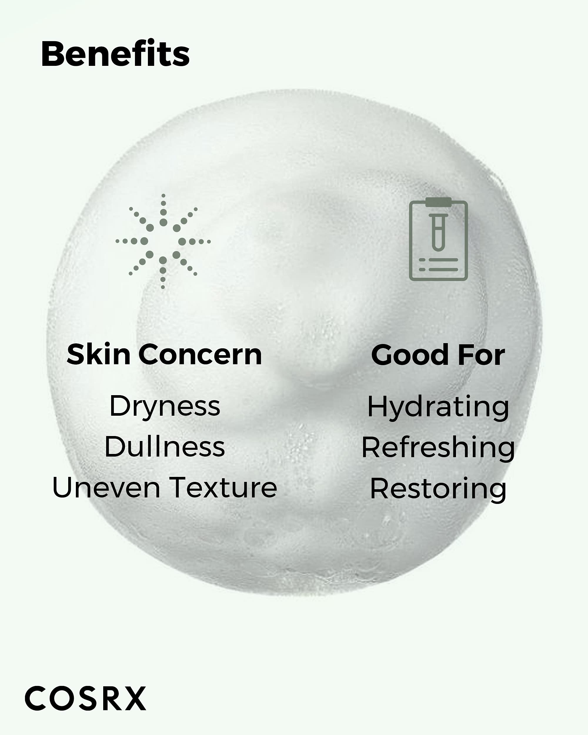 COSRX Low pH Good Morning Gel Cleanser packaging highlighting travel size.