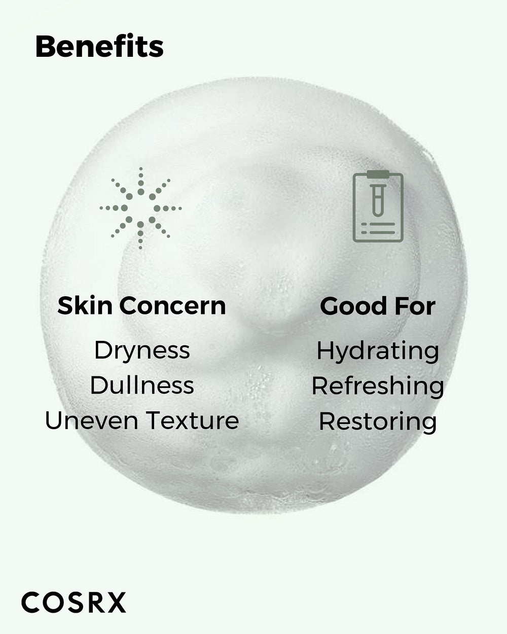 COSRX Low pH Good Morning Gel Cleanser packaging highlighting travel size.