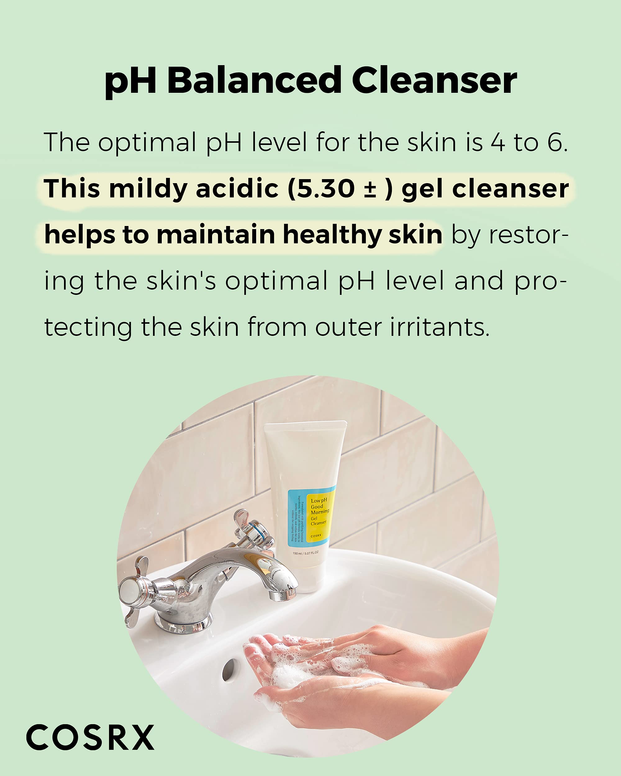 COSRX Low pH Good Morning Gel Cleanser fits into a morning skincare routine for acne-prone skin.