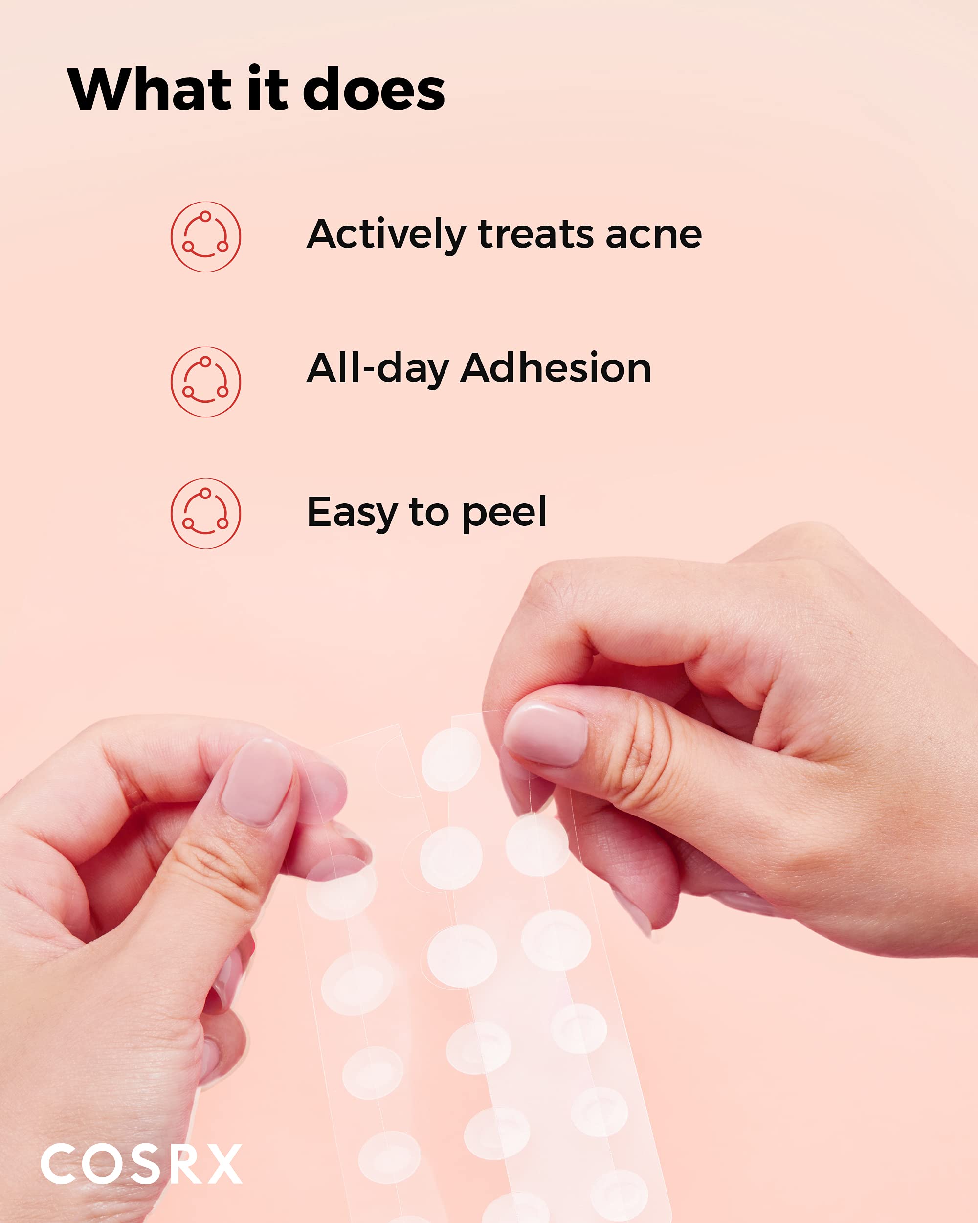 COSRX Master Patch Intensive night-use scenario on the cheek.