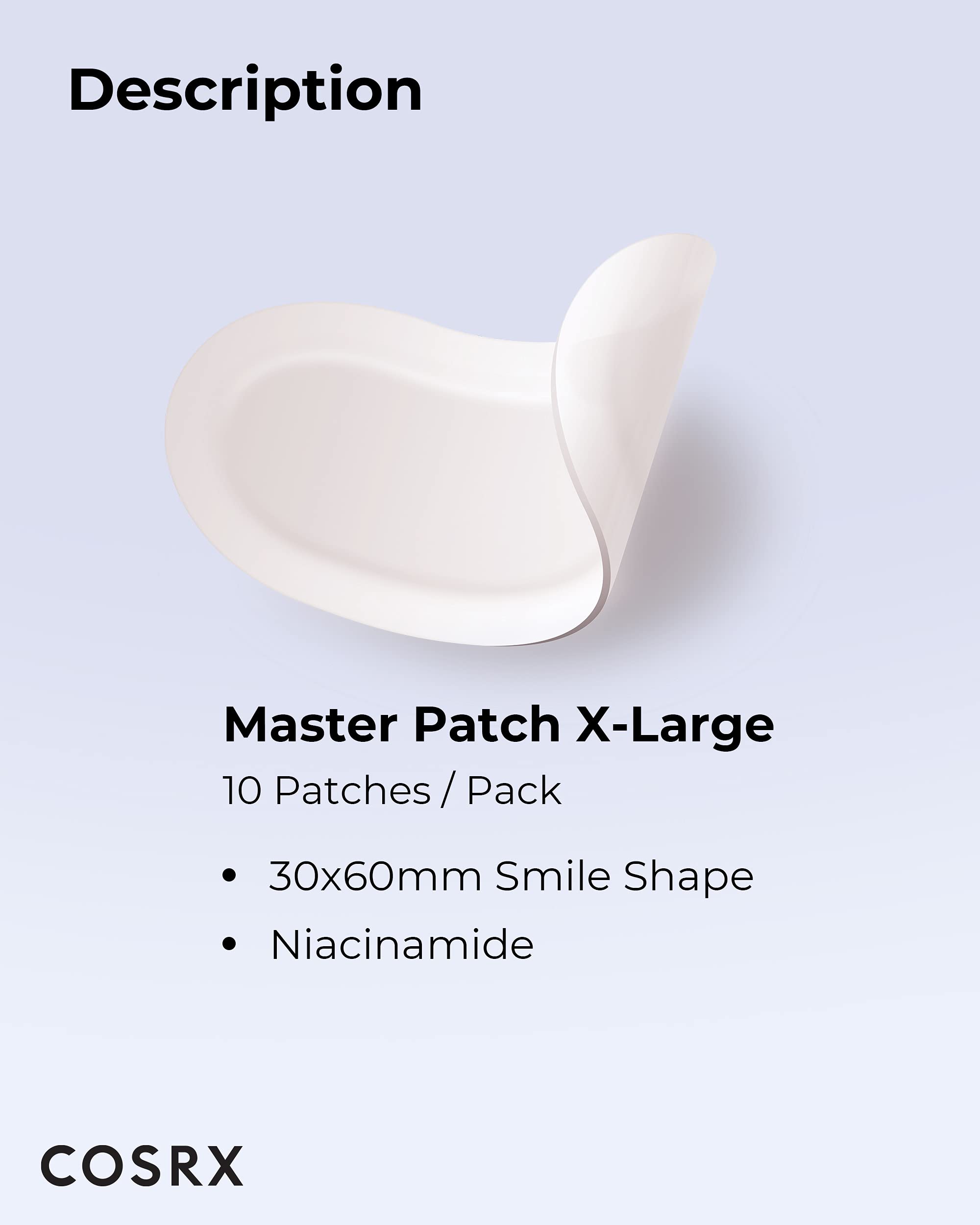 COSRX Master Patch Intensive packaging highlights 10 extra-large patches
