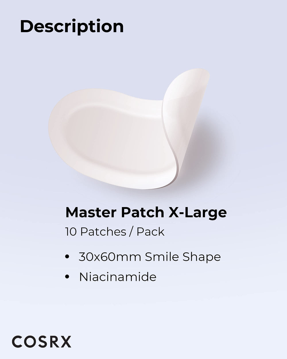 COSRX Master Patch Intensive packaging highlights 10 extra-large patches