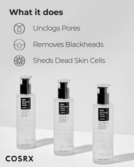 COSRX Niacinamide 2% + BHA 4% toner close-up showing pore refinement.