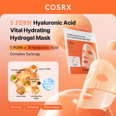 COSRX overnight gel mask applied to face for deep hydration and revitalization.