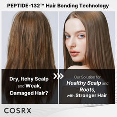 COSRX Peptide-132 Bond Repair Treatment packaging for at-home salon care.