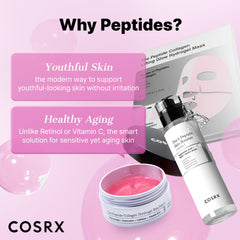 COSRX pink peptides collagen hydrogel surface provides quick hydration