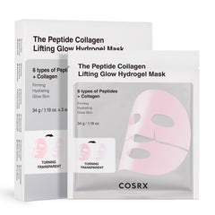 COSRX Pink Peptides Collagen Lifting Glow Mask packaging ready for use.