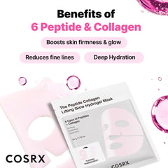 COSRX mask turning transparent as actives absorb for deeper hydration.