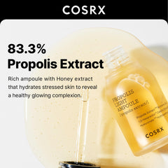 Applying COSRX Propolis Ampoule for hydrating skincare and gentle care