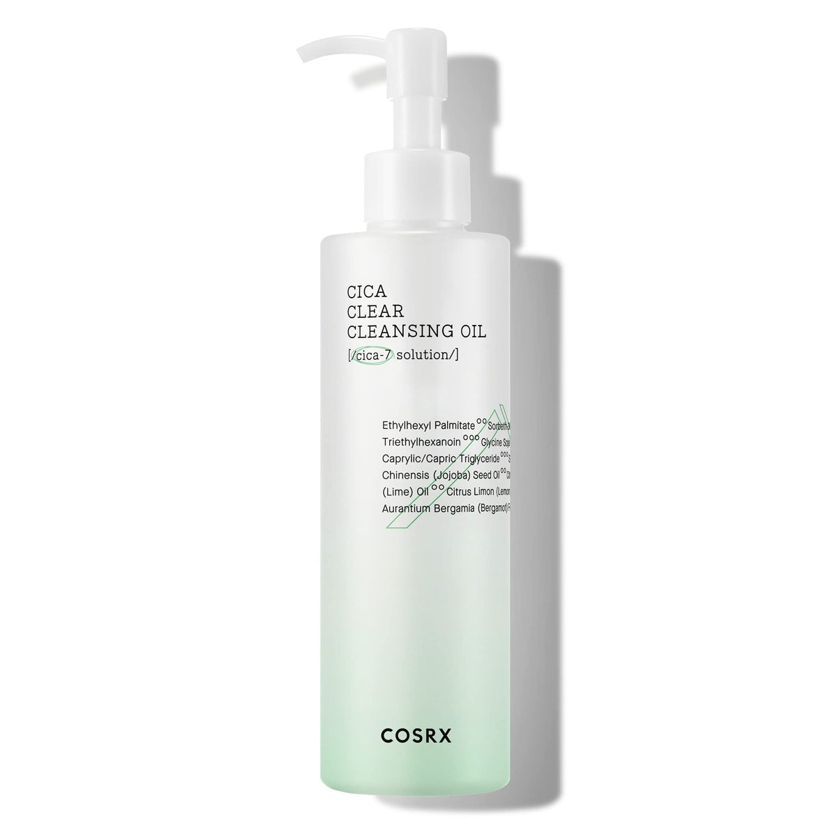 COSRX Pure Fit Cica Cleansing Oil bottle showing gentle makeup removal.