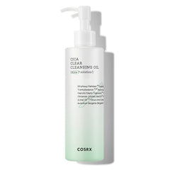 COSRX Pure Fit Cica Cleansing Oil bottle showing gentle makeup removal.