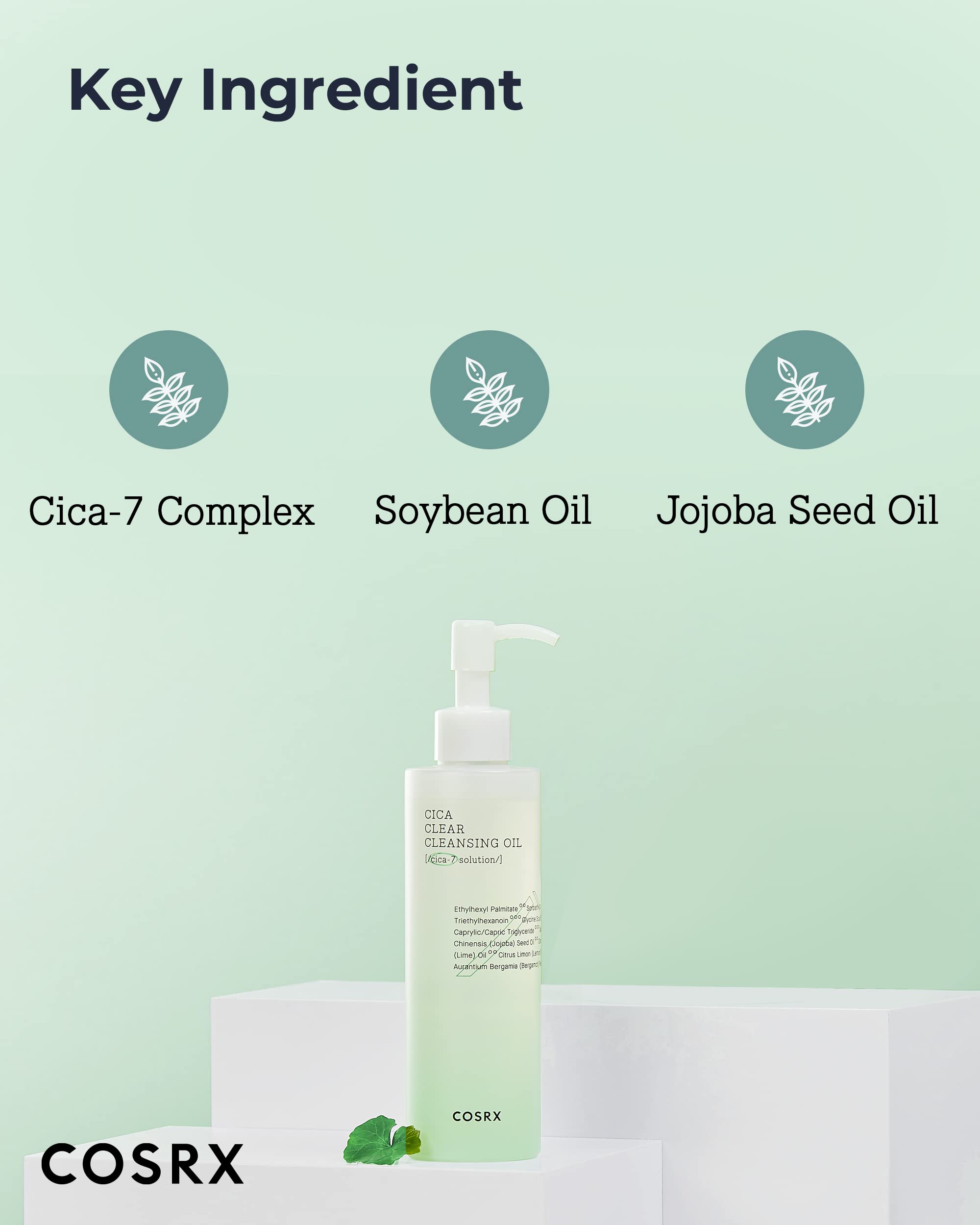 Oil emulsifies with water for thorough cleansing on the skin.