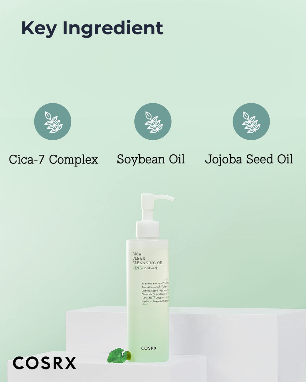 Oil emulsifies with water for thorough cleansing on the skin.