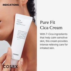 Texture légère du COSRX Pure Fit Cica Cream pour une absorption rapide