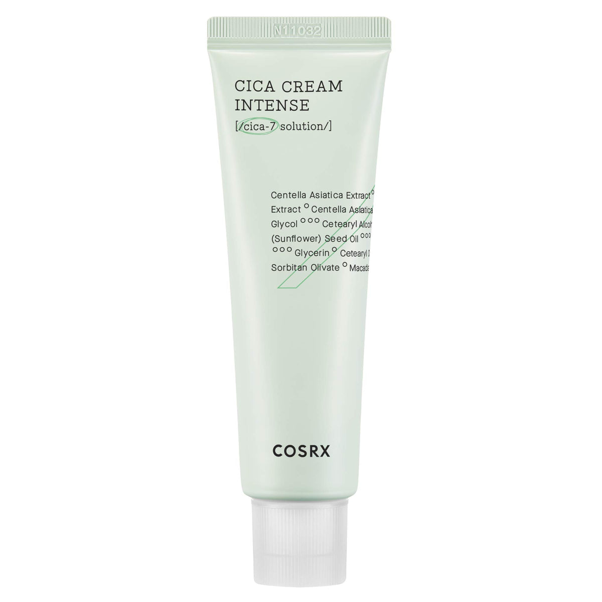 COSRX Pure Fit Cica Intensive Cream jar closeup showing creamy texture for sensitive skin
