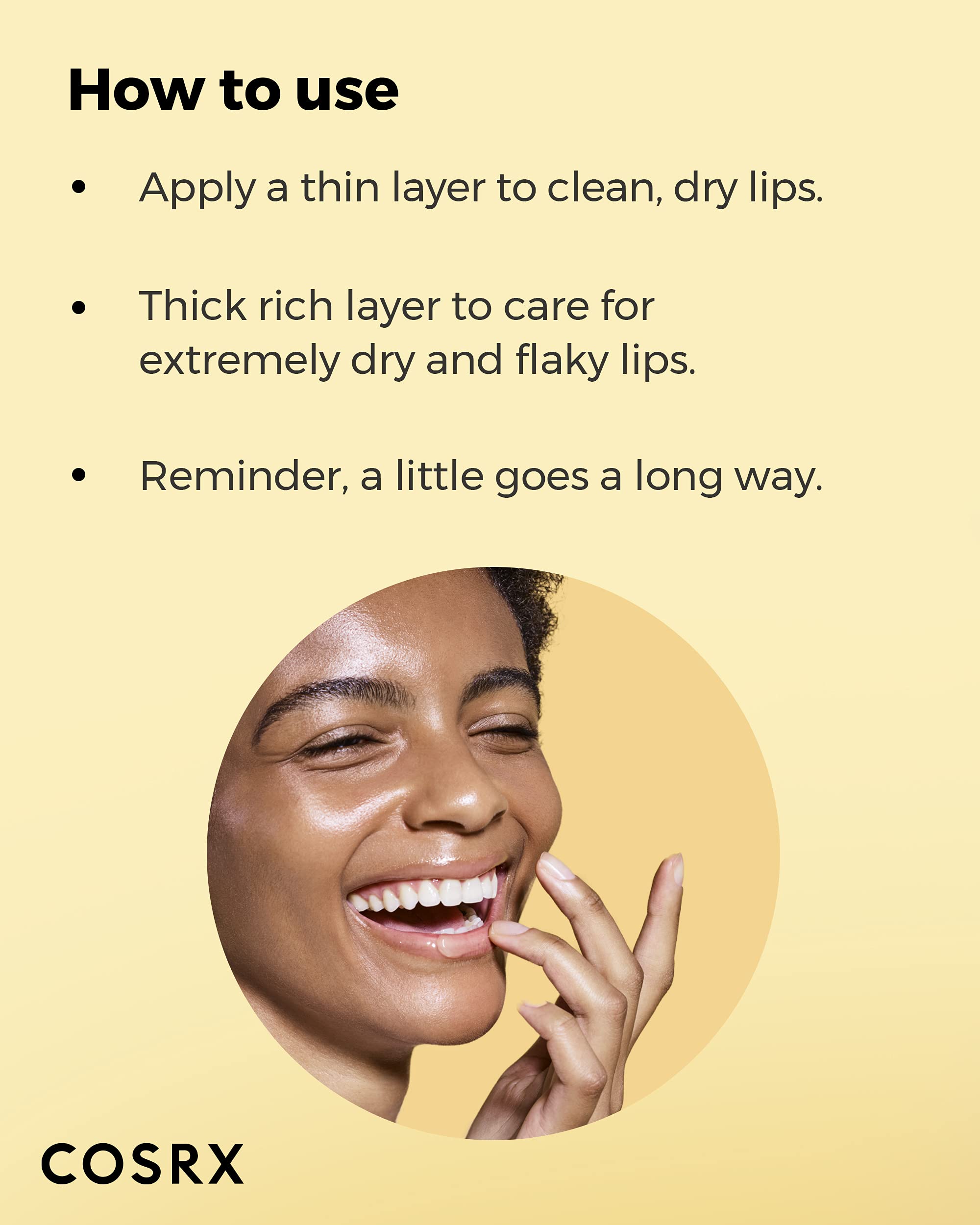 COSRX packaging and spatula highlight eco-friendly lip care.
