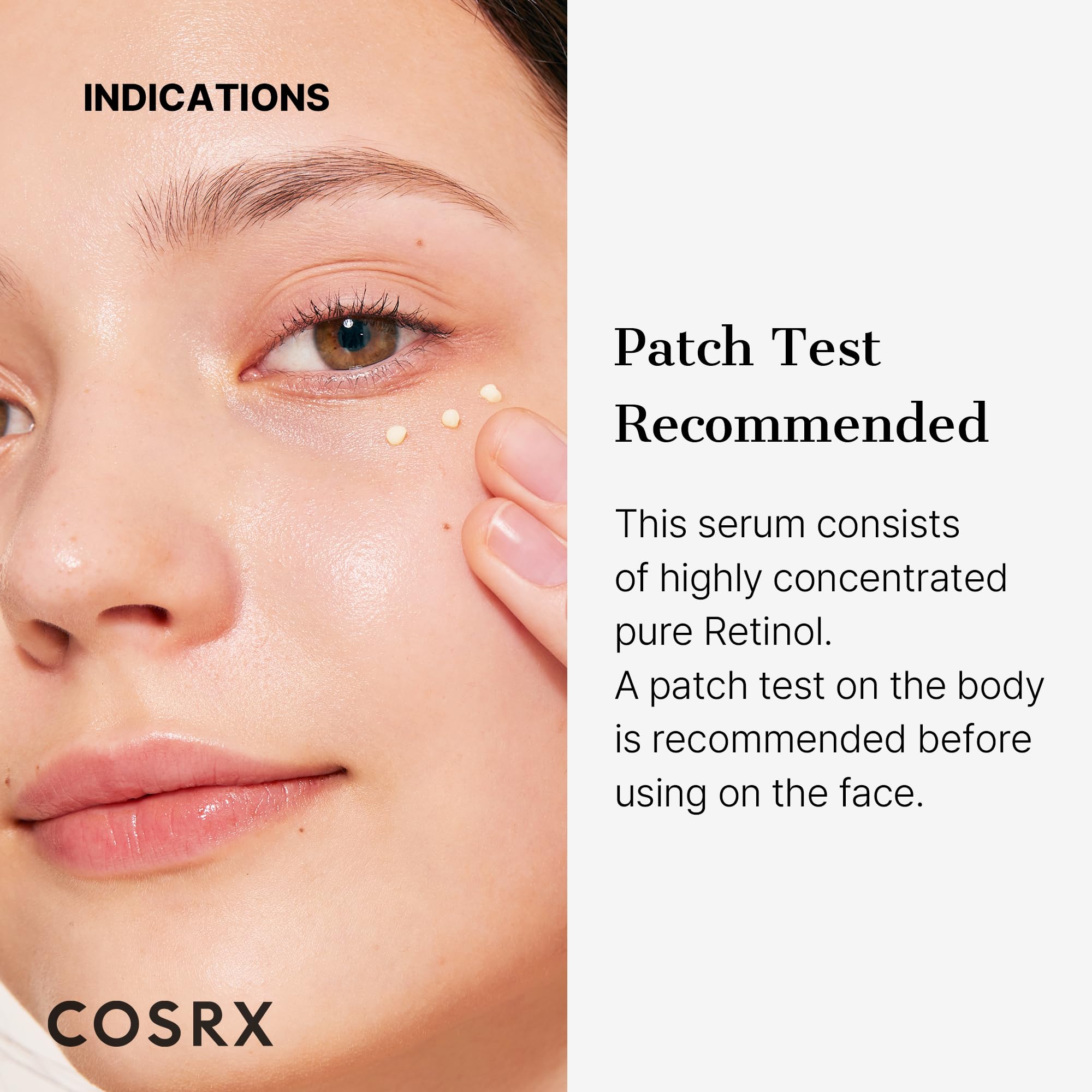 COSRX Retinol 0.1% Cream neck-application for subtle firming in routine